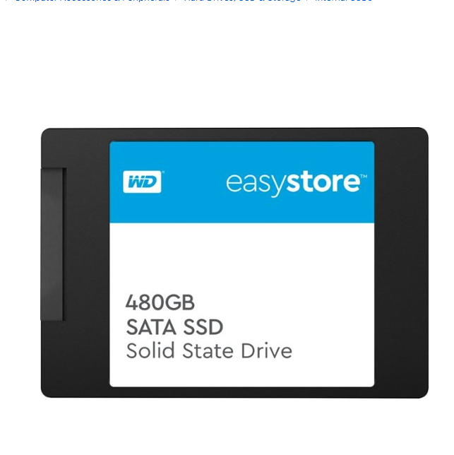 WD - easystore 480GB Internal SSD SATA